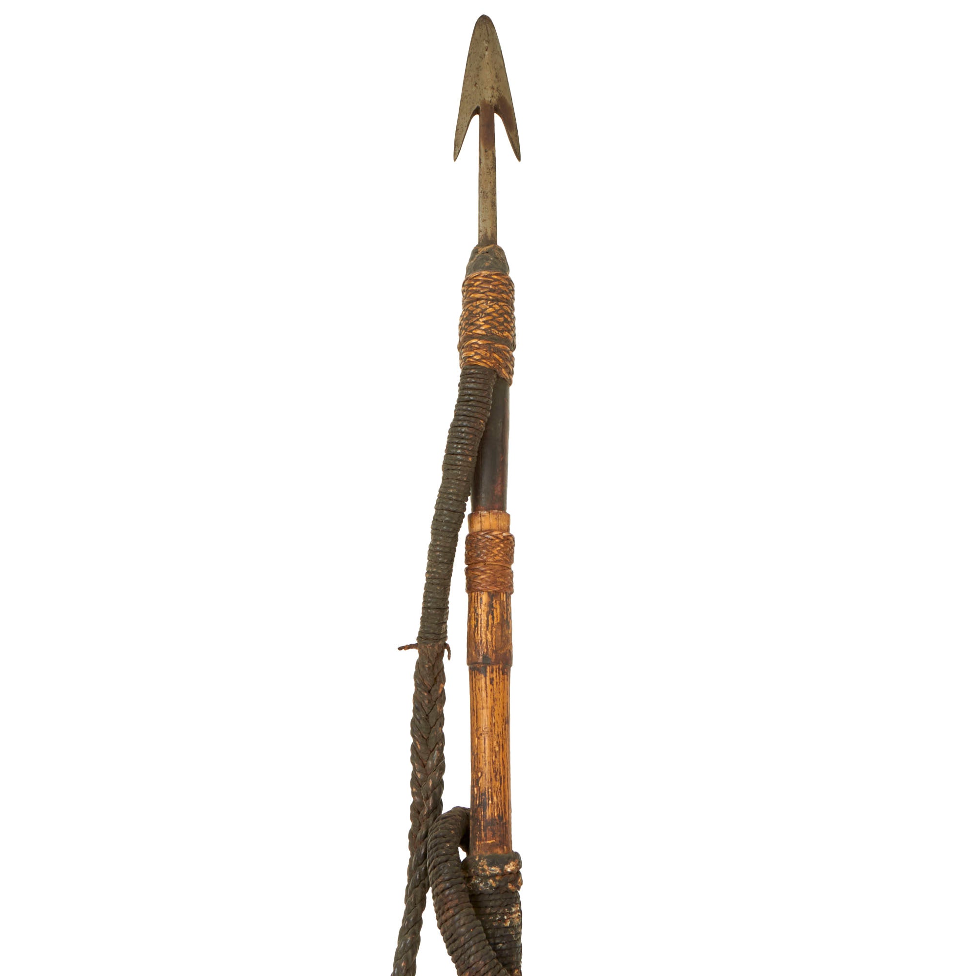Victorian Hanging Rope Original Victorian Era Native African Rope Spear - 90” or 7½ feet long ...