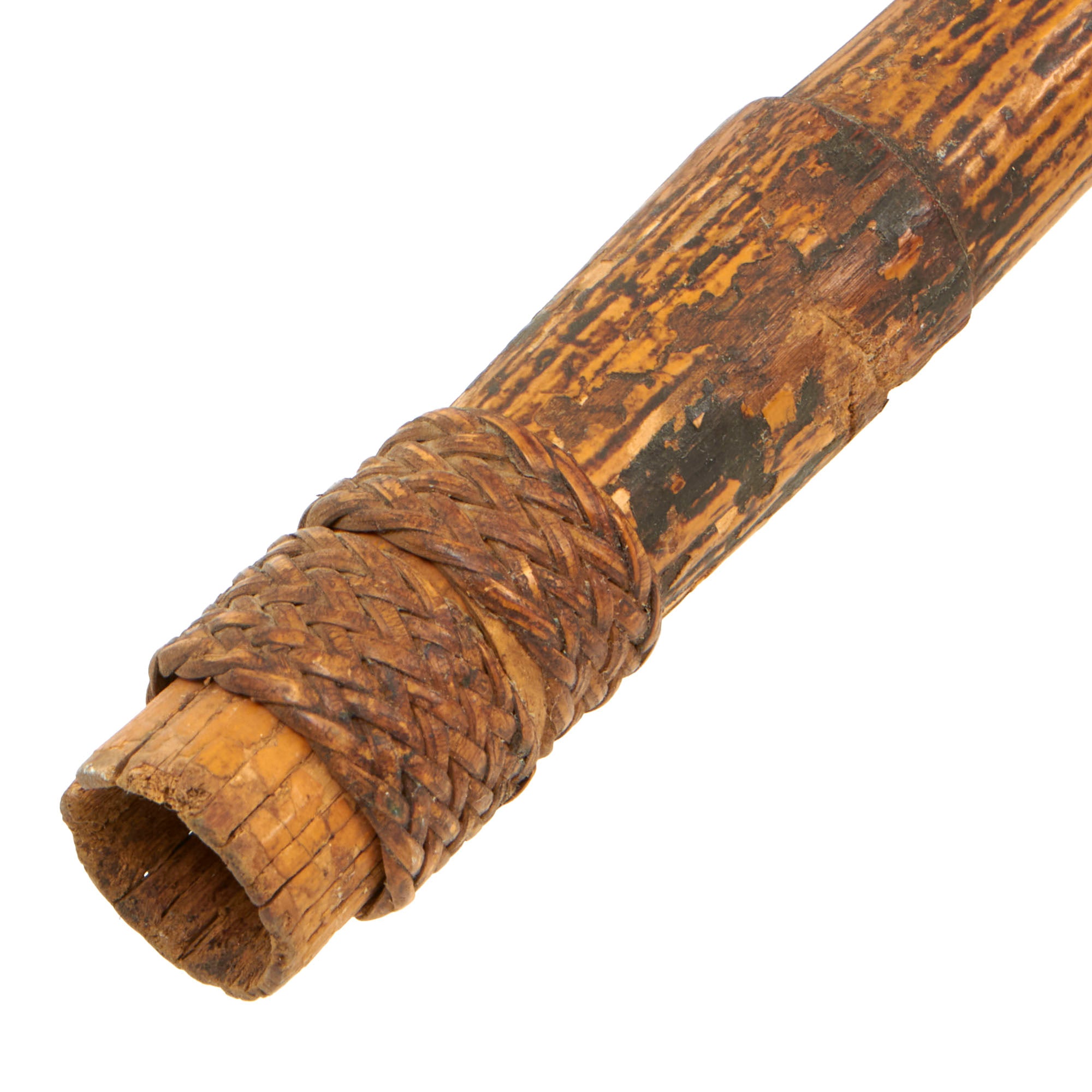 Original Victorian Era Native African Rope Spear - 90” or 7½ feet long ...