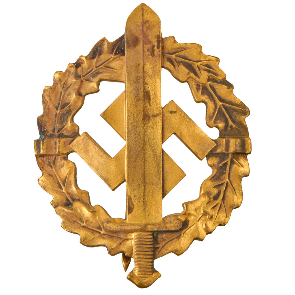 Original German WWII Gold Grade SA Sports Badge by L. Chr. Lauer - Numbered 52722 Original Items