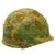 Original U.S. Vietnam War M1 Helmet with Camouflage Cover and 1956 Dated Liner Original Items
