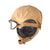 Original U.S. WWII Army Air Force Aviator Flight Helmet Set - Pilot’s Goggles & AN-H-15 Helmet with Earphones Original Items