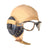 Original U.S. WWII Army Air Force Aviator Flight Helmet Set - Pilot’s Goggles & AN-H-15 Helmet with Earphones Original Items