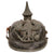 Original Imperial German WWI Wartime Depot-Refurbished Prussian EM/NCO Infantry M1915 Pickelhaube Spiked Helmet Original Items