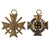 Original German WWII Service Used Medal and Insignia Grouping with EKII, KvKII, Minesweeper Badge & More - 8 Items Original Items