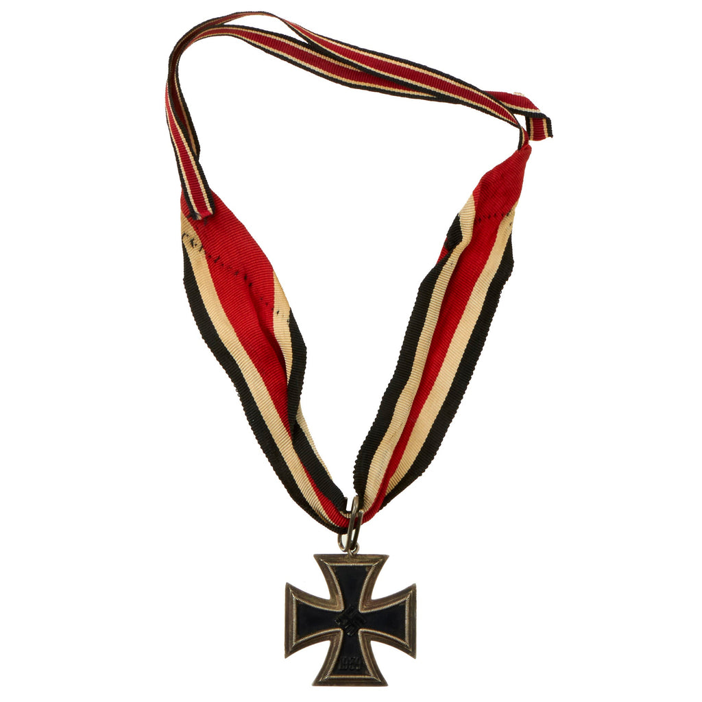 Original German WWII Iron Cross 2nd Class 1939 Field Upgraded to Knight's Cross with Original Ribbon - Ritterkreuz Original Items