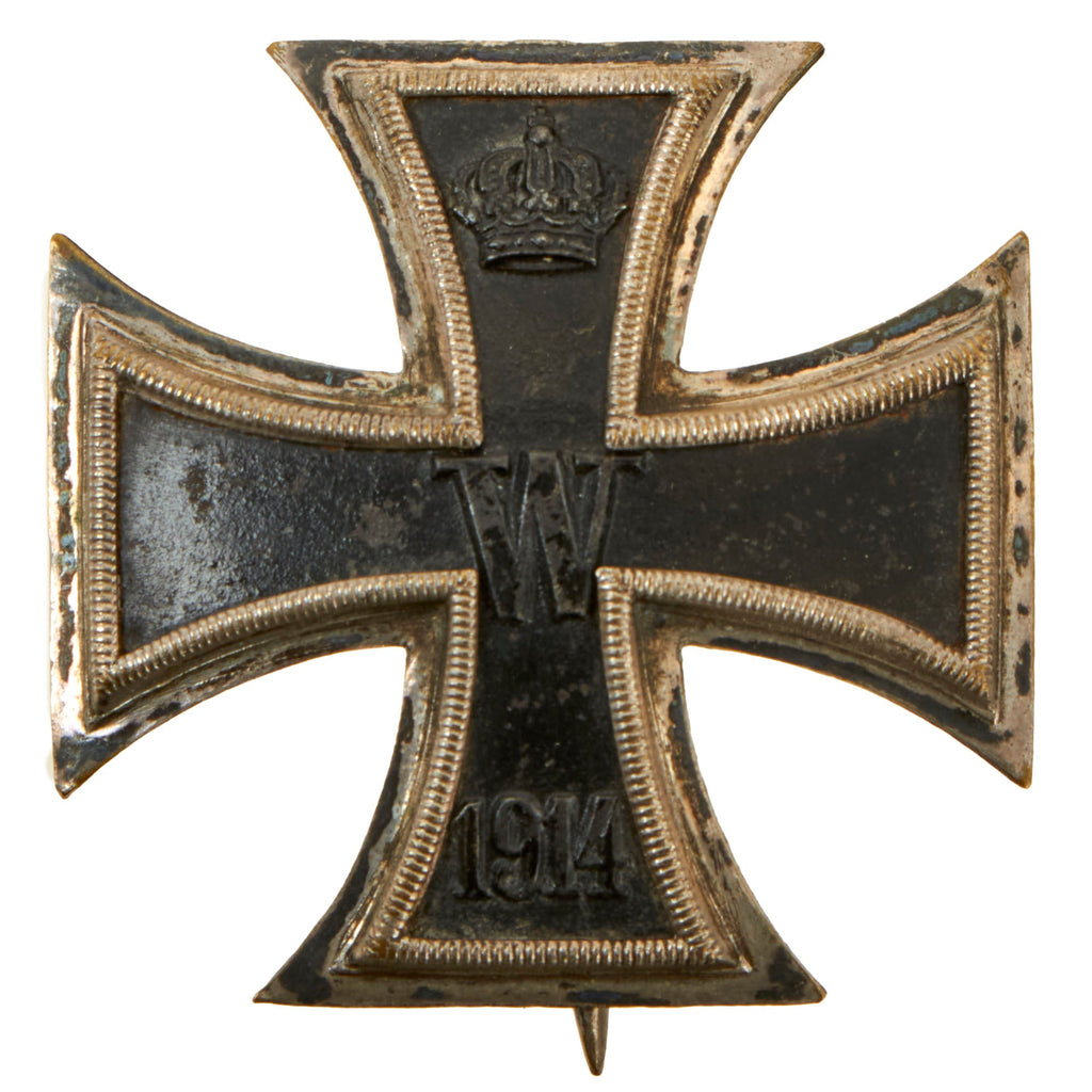 Original Imperial German WWI Prussian "Vaulted" Iron Cross First Class 1914 with Pinback - Unmarked - EKI Original Items