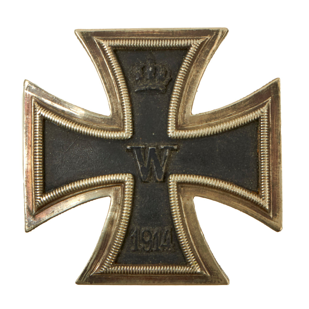 Original Imperial German WWI Prussian "Vaulted" Iron Cross First Class 1914 with Pinback - Unmarked - EKI Original Items