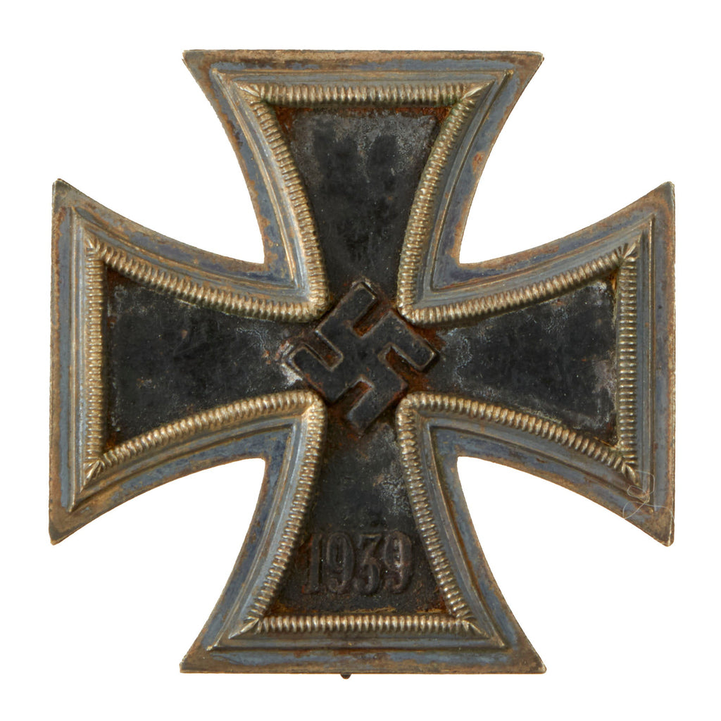 Original German WWII Iron Cross First Class 1939 EKI with Personalized with Name & Date on Reverse Original Items
