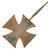 Original German WWII Iron Cross First Class 1939 EKI with Personalized with Name & Date on Reverse Original Items