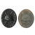 Original German WWII Set of Two Wound Badges - 1st Class in Gold by Fritz Zimmerman and 3rd Class in Black Original Items