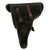 Original German WWII P.08 Luger Pistol Black Leather Hardshell Holster by Albert Fischer - Dated 1939 Original Items