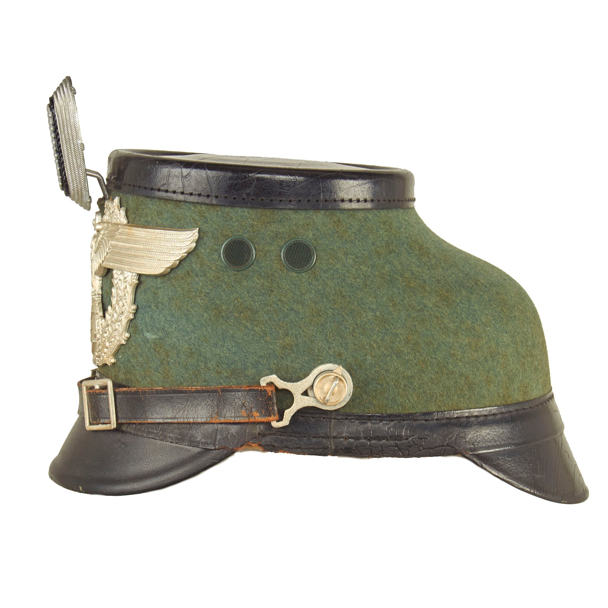 Original German WWII 1939 Dated Late Pattern Metropolitan Police Shako ...