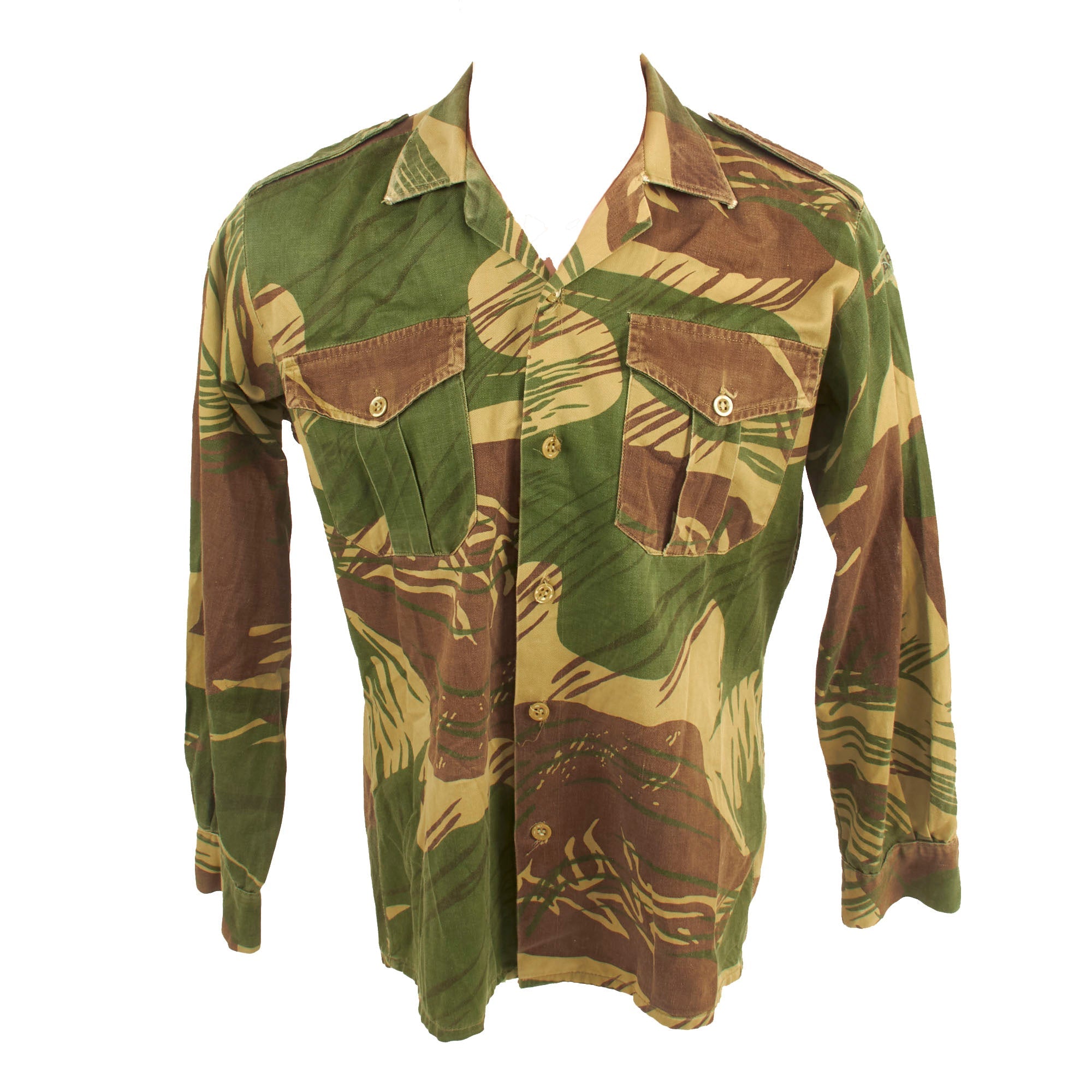 Original Rhodesian Bush War Era Rhodesian Brushstroke Camouflage Patte ... Original Rhodesian Bush War Era Rhodesian Brushstroke Camouflage Patte ...