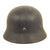 Original German WWII M40 Single Decal Luftwaffe Helmet with 1942 Dated Size 57 Liner & Chinstrap - Q64 Original Items