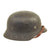 Original German WWII M40 Single Decal Luftwaffe Helmet with 1942 Dated Size 57 Liner & Chinstrap - Q64 Original Items