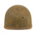 Original U.S. WWII Bullet Struck M1 McCord Front Seam Fixed Bale Helmet with 2nd Infantry Division Painted Westinghouse Liner - Unmatched Set Original Items