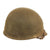 Original U.S. WWII Bullet Struck M1 McCord Front Seam Fixed Bale Helmet with 2nd Infantry Division Painted Westinghouse Liner - Unmatched Set Original Items