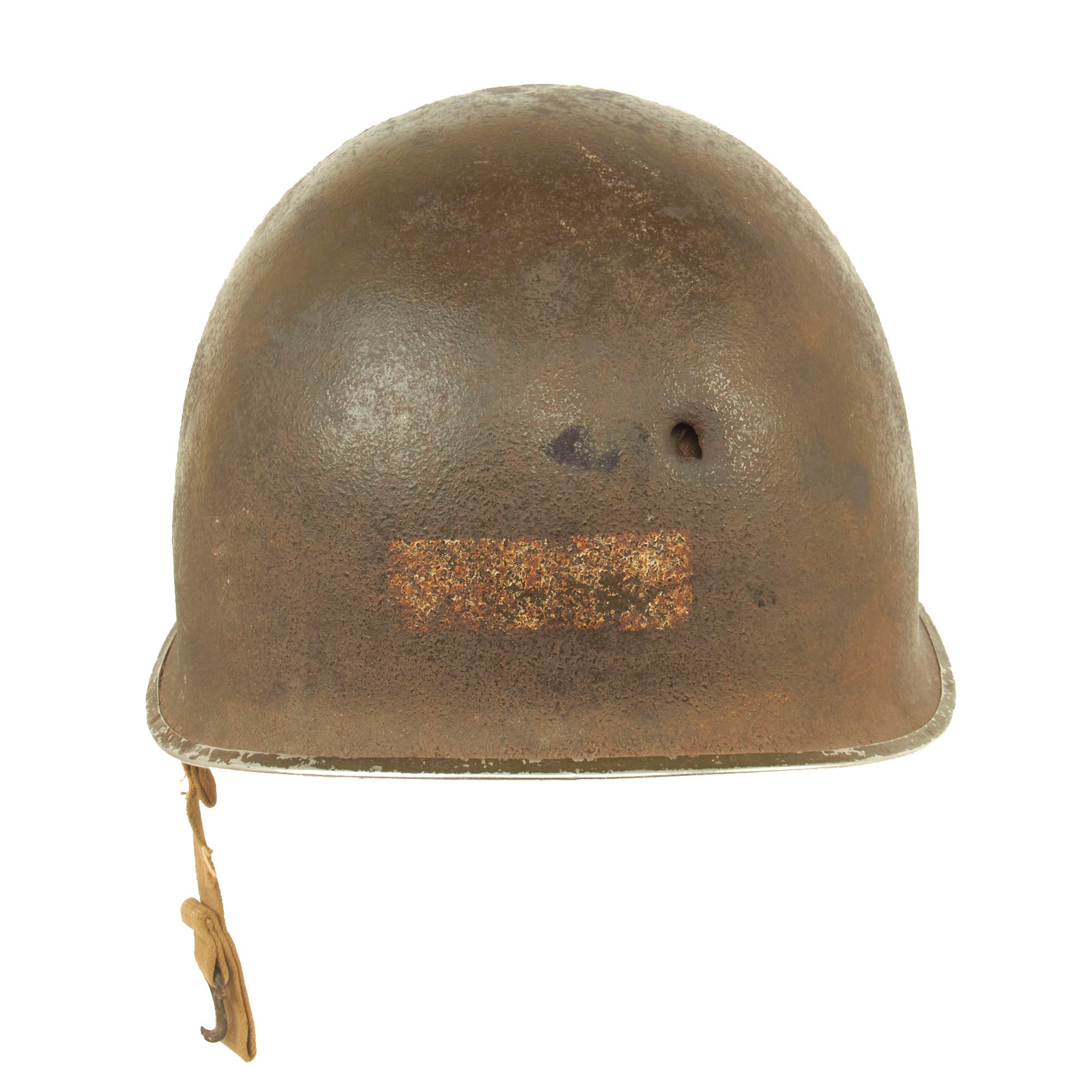 american world war 2 motorcycle helmet Original U.S. WWII Bullet Struck M1 McCord Front Seam Fixed Bale Helme – International Military Antiques