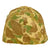 Original U.S. WWII Named USMC M1 Schlueter Fixed Bale Helmet with 3rd Pattern Cover and Firestone Liner - Complete Original Items