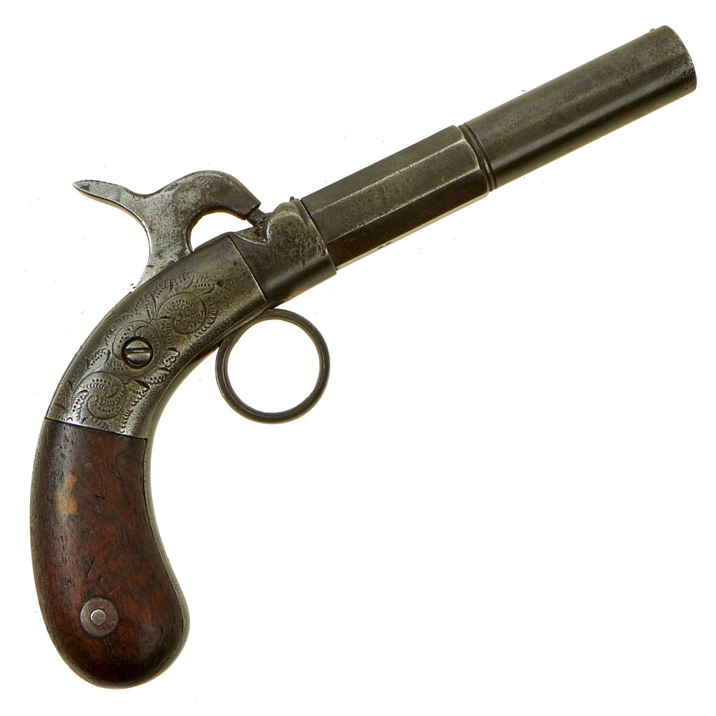 Original U.S. Civil War Era Bacon & Co. .34cal Ring Trigger Percussion Boot Pistol Serial 59 - Circa 1855 Original Items