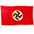 Original German WWII Italian Made NSDAP National Political Banner Flag marked to City of Naples - 39" x 64" Original Items