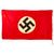 Original German WWII Italian Made NSDAP National Political Banner Flag marked to City of Naples - 39" x 64" Original Items