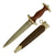Original German WWII SA Dagger Made From Early Fittings and 1938 Dated Blade by by Rare Maker Karl Tiegel with Leather Covered Scabbard - RZM M7/81/38 Original Items