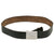 Original German WWII Army Heer EM/NCO Black Leather Belt with Pebbled Aluminum Dress Buckle Original Items