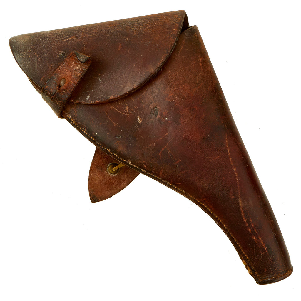 Original British WWI Officer's .455 Webley Revolver Leather Holster by Finnigans Ltd - Dated 1916 Original Items