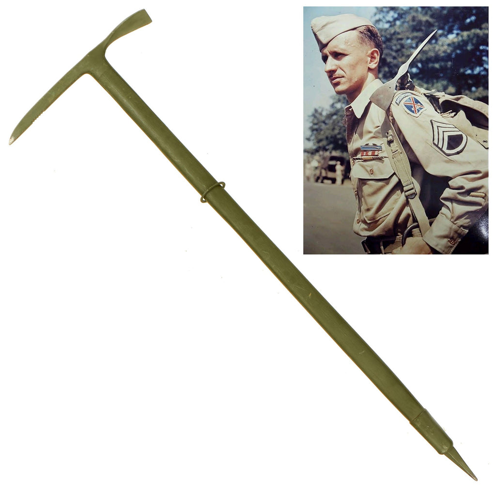 Original U.S. WWII Ames Ice Axe - 10th Mountain Division Original Items