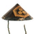 Original Japanese Edo Period 19th Century Samurai Jingasa Helmet with Family Crest and Shinobi-no-o Original Items