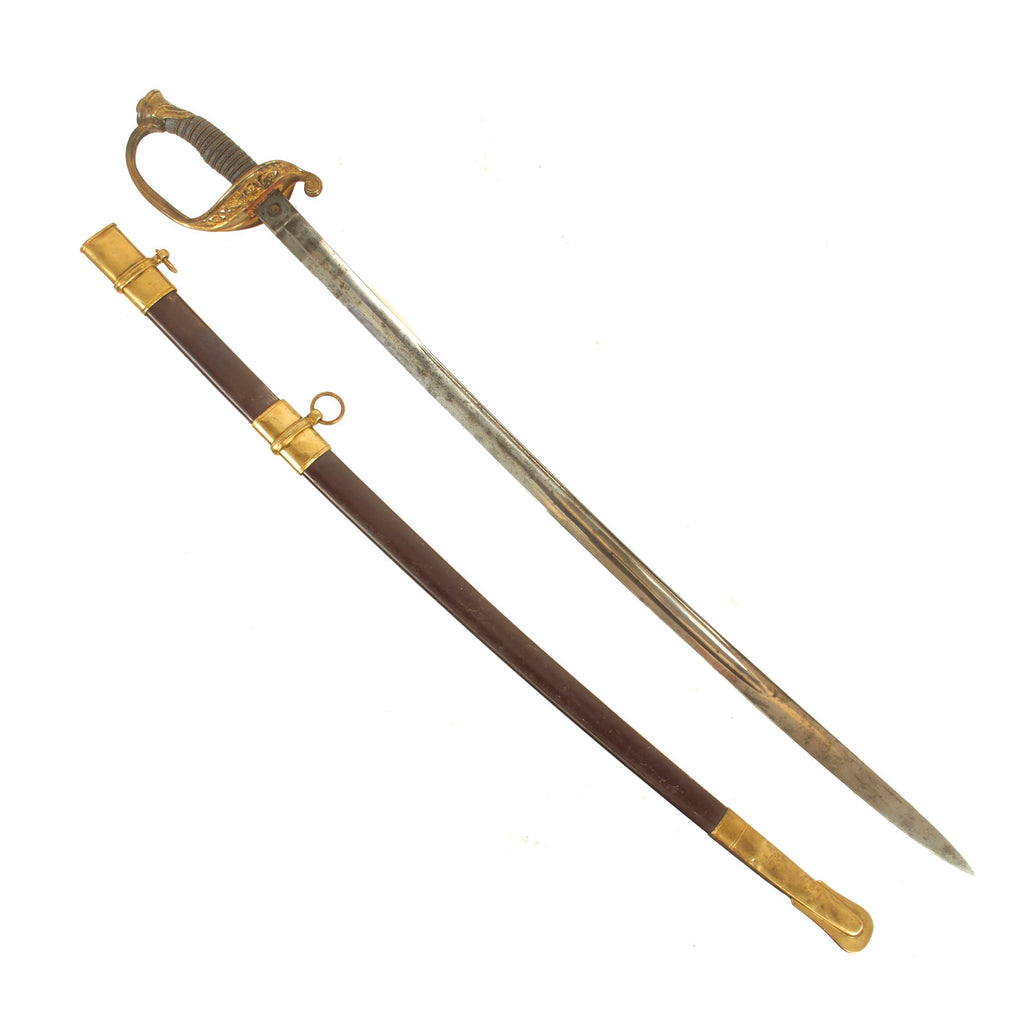 Original U.S. Civil War Model 1850 Army Staff & Field Officer Sword by F. Horster, Solingen with Scabbard Original Items
