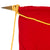 Original German WWII NSDAP National Socialist Party Podium Banner with Hanger Rod & Tassel Rope - 43" x 29" Original Items