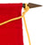 Original German WWII NSDAP National Socialist Party Podium Banner with Hanger Rod & Tassel Rope - 43" x 29" Original Items