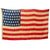 Original U.S. Pre-WWI 1907-1912 46 Star Multi-Piece Cloth National Flag - 5 x 8 Feet Original Items