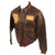 Original U.S. WWII Named Painted A-2 Leather Flight Jacket With Italian Made Leather Insignia For Gunner Sergeant First Class Robert Watters, 451st Bombardment Group Original Items