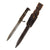 Original Imperial German WWI Kurzes Extraseitengewehr M1898 Dress Bayonet by Carl Eickhorn with Broken Leather Frog and Scabbard