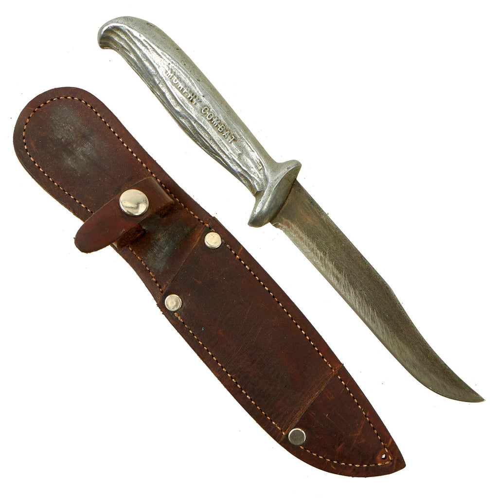 Original U.S. WWII Murphy Combat Fighting Knife with Cast Aluminum Handle & Scabbard Original Items