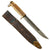Original U.S. WWII Era “Egonomic Handle” Theater Made Fighting Knife Constructed From Japanese Arisaka Rifle Type 30 Bayonet With Leather Scabbard Original Items