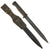 Original German WWII 98k 1939 dated Bayonet by F. Herder Abr. Sohn with Scabbard & Frog - Matching Serial 7867 e Original Items