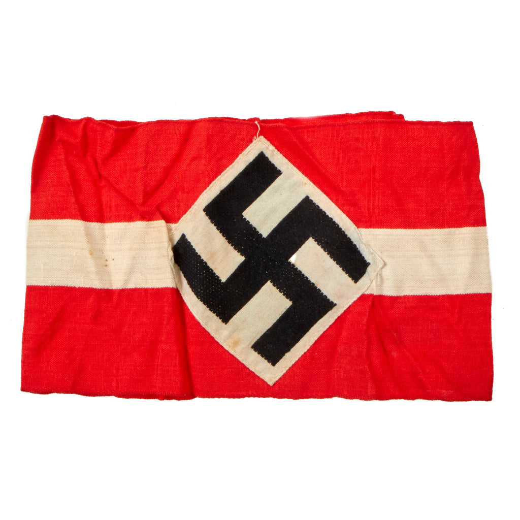 Original German WWII HJ National Youth Organization Member Armband with Embroidered Insignia Original Items