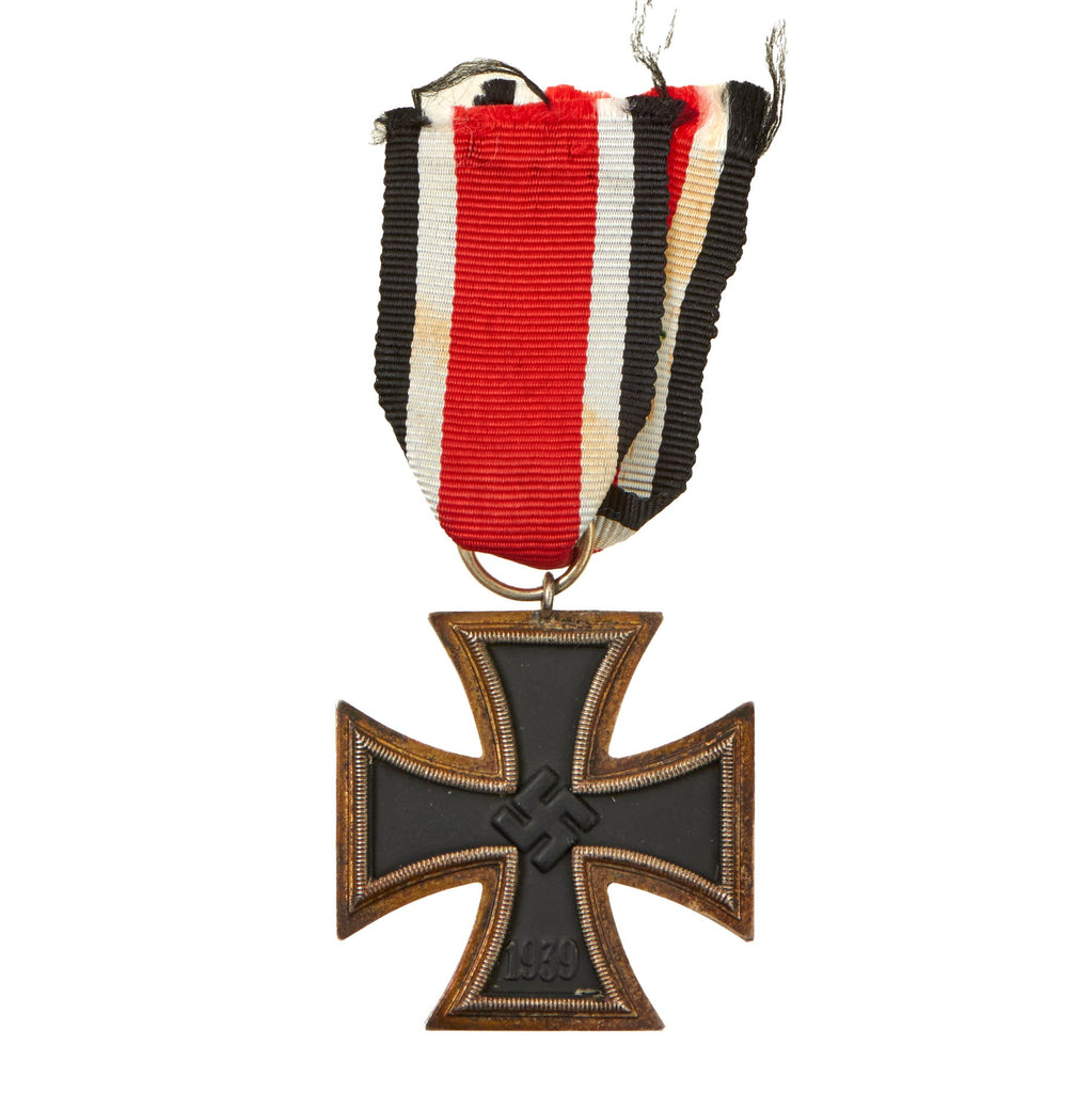 Original German WWII Wehrmacht Iron Cross 2nd Class 1939 by Glaser & Sohn of Dresden with Ribbon Original Items