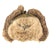 Original German WWII 1943 Dated Eastern Front Rabbit Fur Pelzmütze Winter Hat with Attached Panzer Skull - Size 61 Original Items