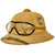 Original German WWII 1941 Dated First Model DAK Afrikakorps Sun Helmet by ORL with Eye Shields - size 57 Original Items