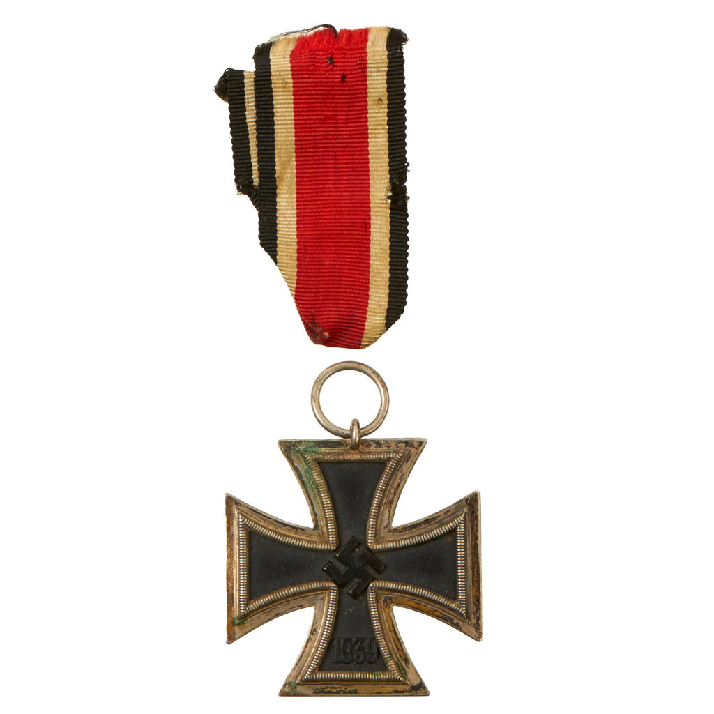 Original German WWII Wehrmacht Iron Cross 2nd Class 1939 with Ribbon - Unmarked - EKII Original Items