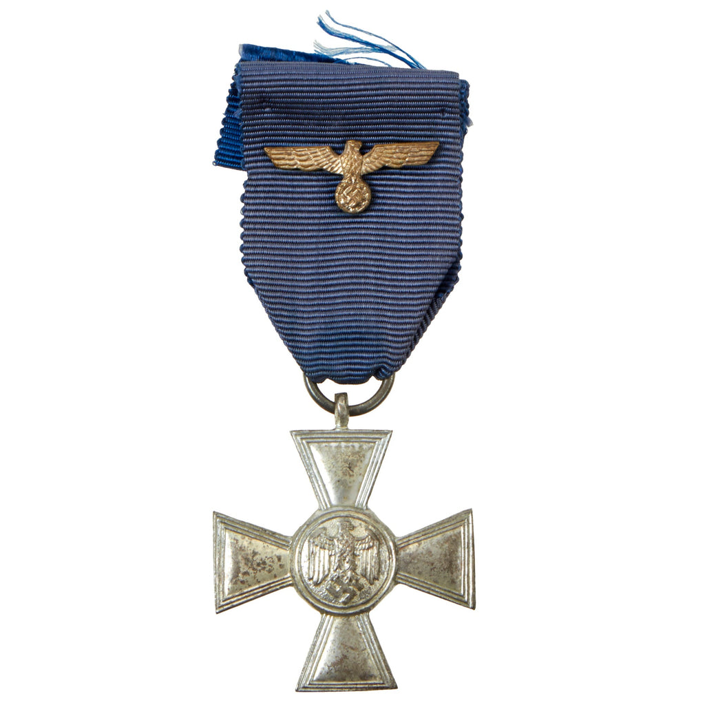 Original German WWII Wehrmacht 2nd Class 18 Year Long Service Award with Ribbon & Pin Original Items