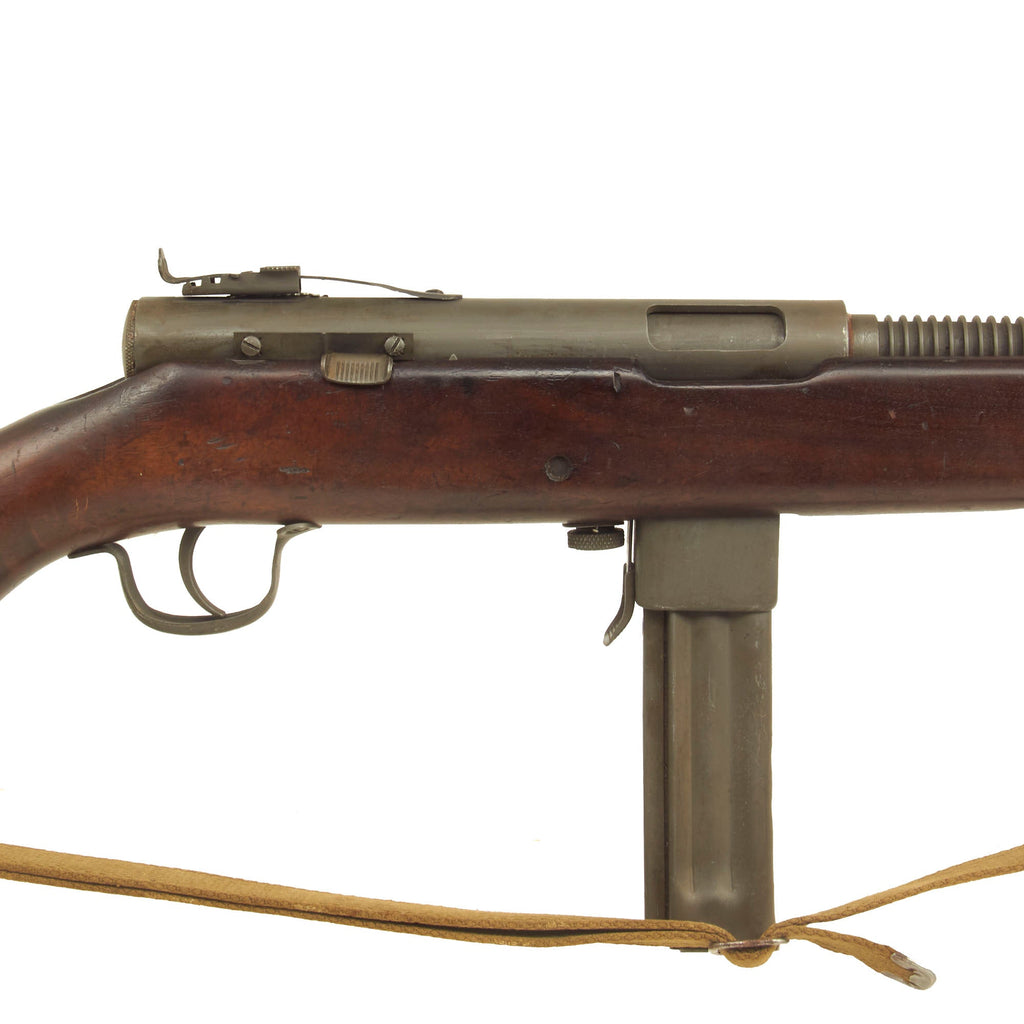 Original U.S. WWII U.S.M.C. .45cal H.&R. Reising Model 50 Display Subm ...