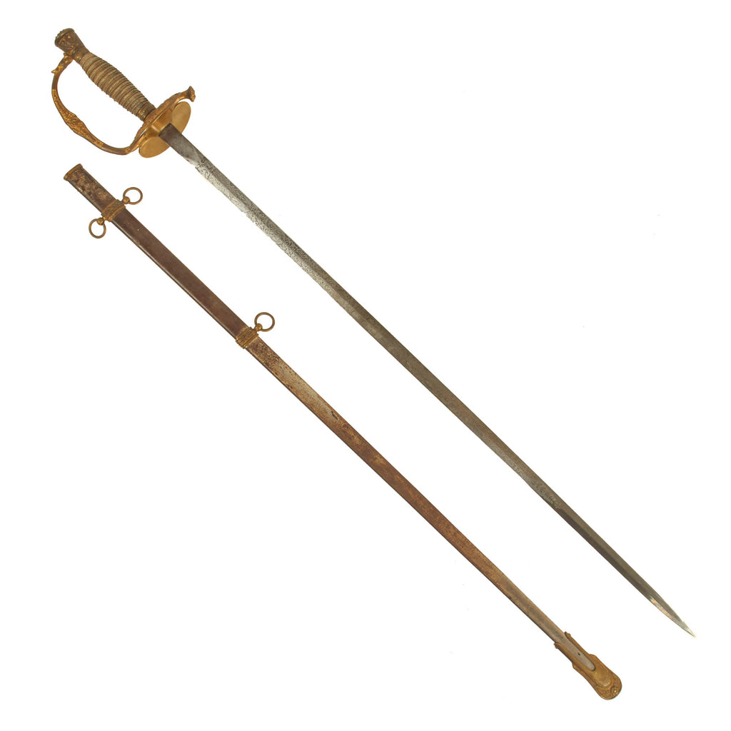 Original U.S. Grand Army of the Republic M1860 Officer Sword by H.A. Winship of Boston with Scabbard Original Items