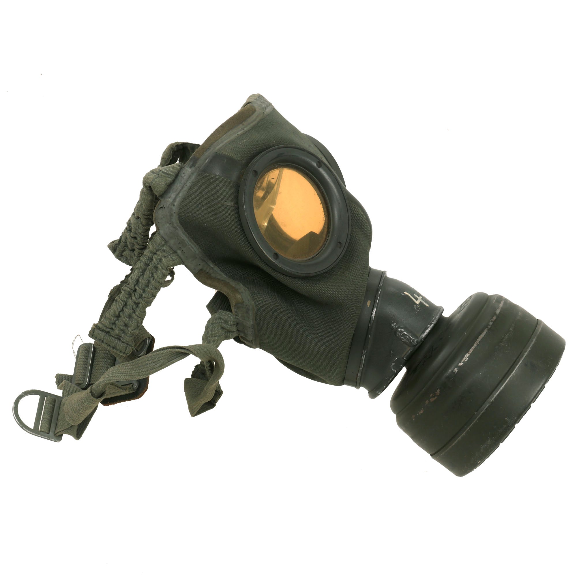 Original German WWII Named M30 2nd Model Size 2 Gas Mask with Fe 37 Fi ...