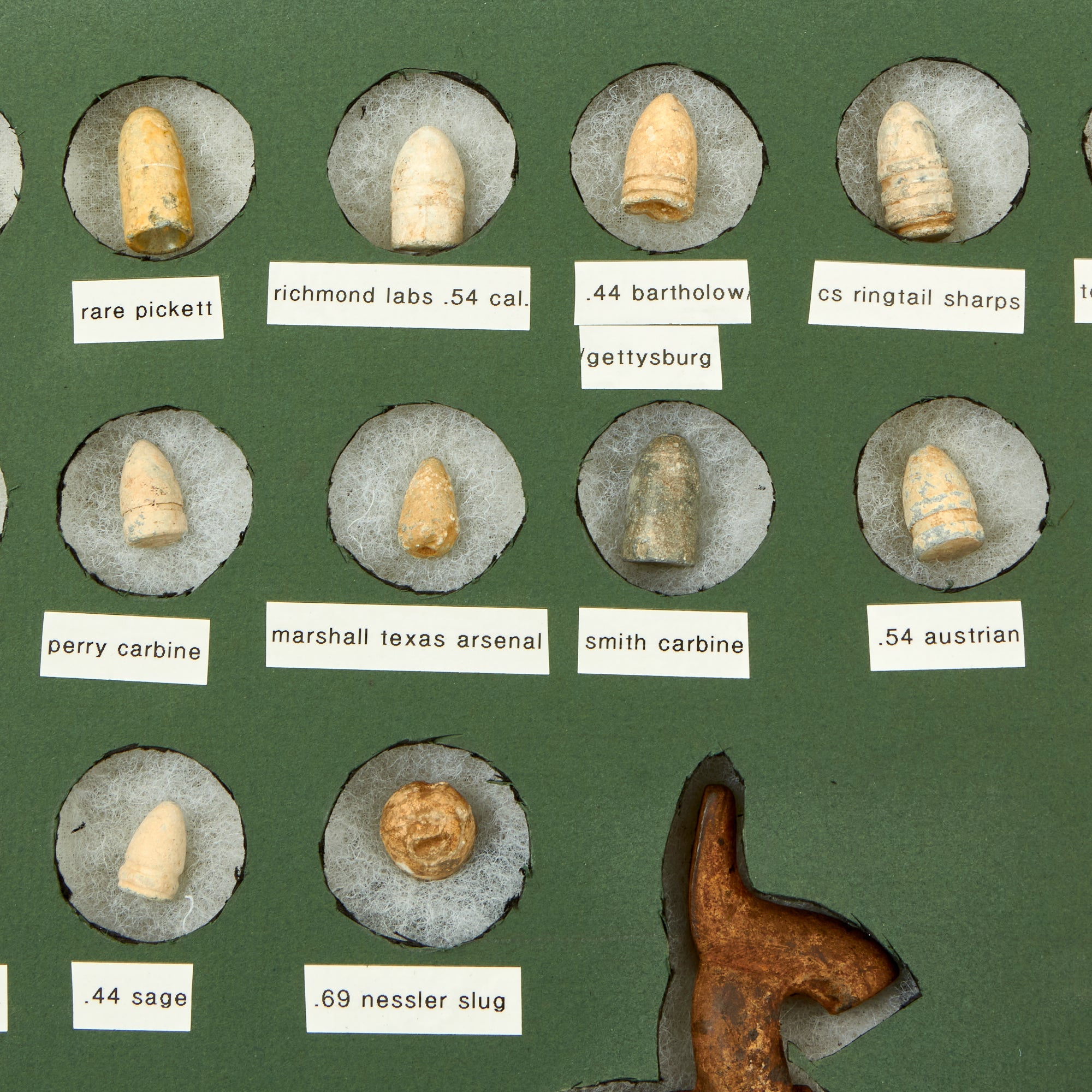 Original U.S. Civil War Bullet Collection with Percussion Caps & P-185 ...